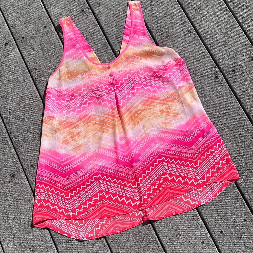 Geometric Patterned Tank Top